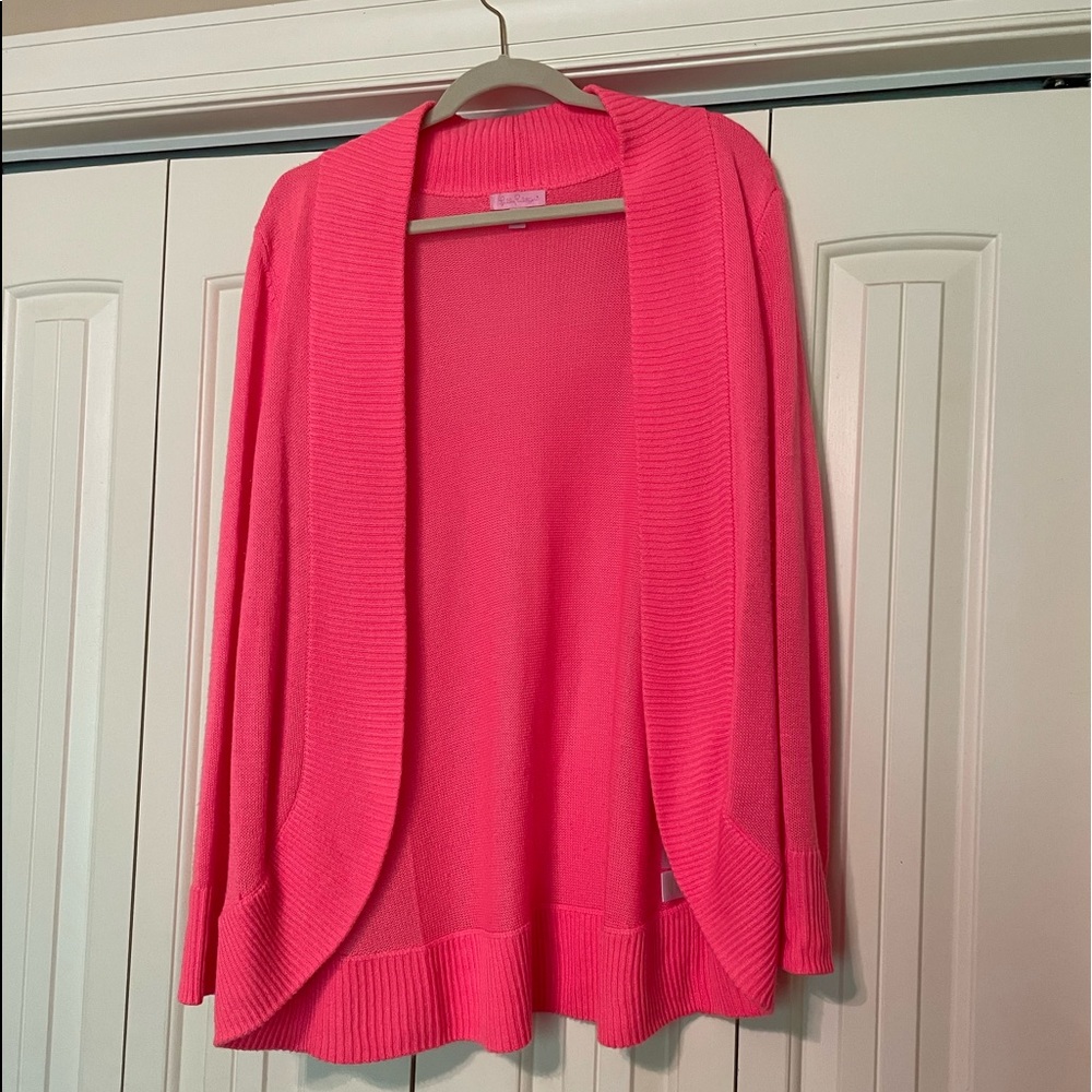 Lilly Pulitzer Amalie cardigan Pink Sun Ray XL